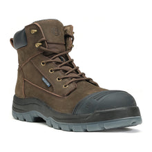 Load image into Gallery viewer, WORKPOINT men's brown waterproof soft toe work boots, 80N03, three-quarter view