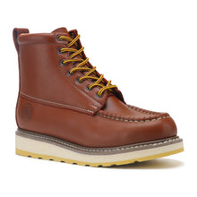 Load image into Gallery viewer, WORKPOINT men's brown SureTrack 6-inch soft toe work boots, H84994, three-quarter view