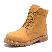 Load image into Gallery viewer, WORKPOINT men's wheat 6-inch soft toe work boots, H84102, three-quarter view