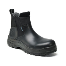 Load image into Gallery viewer, Workpoint 80M02 men's black 6-inch soft toe Chelsea work boots, three-quarter view