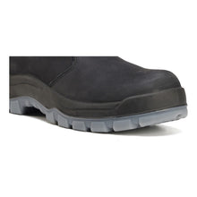 Load image into Gallery viewer, Workpoint 80N04 men's black 6-inch soft toe Chelsea work boots, outsole edge detail