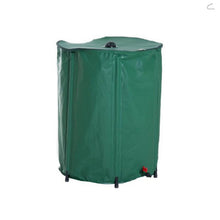 Load image into Gallery viewer, 26 Gallon (100 L) Collapsible Rain Barrel, Portable Water Storage Tank, Rainwater Collection System Downspout, Water Catcher Container with Filter Spigot Overflow Kit