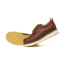 Load image into Gallery viewer, Workpoint H82994 men's brown soft toe work shoe, shoe and outsole view