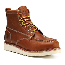 Load image into Gallery viewer, Workpoint HVB806 men's brown 6-inch soft toe work boots, side view