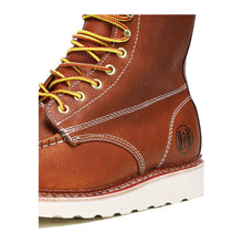 Load image into Gallery viewer, Workpoint HVB808 men's brown soft toe wedge work boots, toe detail