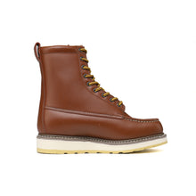 Load image into Gallery viewer, WORKPOINT Men’s SureTrack 8-Inch Soft Toe Work Boots – Water-Resistant Full-Grain Leather, Slip & Oil-Resistant PU Sole – Brown (H86994)