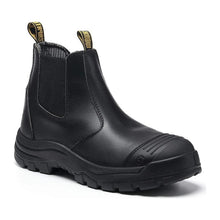 Load image into Gallery viewer, WORKPOINT men's black 6-inch soft toe Chelsea work boots, LV802, three-quarter view