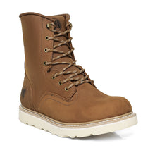Load image into Gallery viewer, Workpoint HVB809 men's brown 8-inch soft toe work boots, three-quarter view