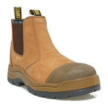 Load image into Gallery viewer, WORKPOINT men's wheat 6-inch soft toe Chelsea work boots, TAN802, three-quarter view