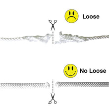 Load image into Gallery viewer, Sun Shade Sail 100% Polyester Braided White Long Rope 1/4 Inch 50 Feet (2 bags)