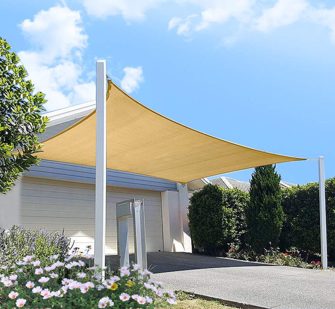 Wooden posts for a shade sail? Don't even think about it!