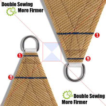 Cargar imagen en el visor de la galería, 16&#39;x&#39;16&#39; Rectangle Patio Sun Shade Sail（Sand Color）
