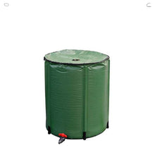 Load image into Gallery viewer, 26 Gallon (100 L) Collapsible Rain Barrel, Portable Water Storage Tank, Rainwater Collection System Downspout, Water Catcher Container with Filter Spigot Overflow Kit
