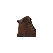 Load image into Gallery viewer, Workpoint 80N01BN men's brown 6-inch soft toe work boots, upper detail
