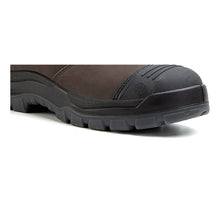 Load image into Gallery viewer, Workpoint COF802 men's brown 6-inch soft toe Chelsea work boots, outsole edge detail
