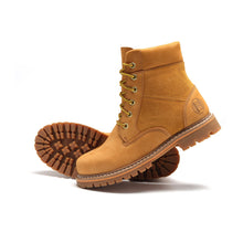 Load image into Gallery viewer, Workpoint H84102 men's wheat soft toe work boot, boot and outsole view
