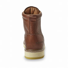 Load image into Gallery viewer, WORKPOINT H84984 men's brown 6-inch soft toe work boots, rear view
