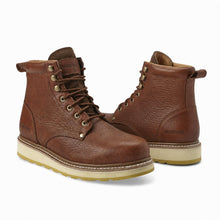 Load image into Gallery viewer, WORKPOINT H84984 men's brown 6-inch soft toe work boots, pair view
