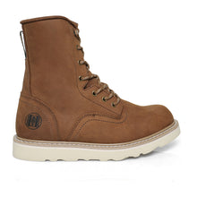 Load image into Gallery viewer, Workpoint HVB809 men's brown 8-inch soft toe work boots, side view
