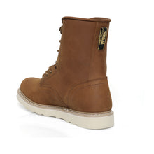 Load image into Gallery viewer, Workpoint HVB809 men's brown 8-inch soft toe work boots, rear view
