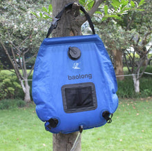 Load image into Gallery viewer, 20L Solar Heating Camping Shower Bag with Removable Hose and On-Off Switchable Shower Head for Camping Beach Swimming Outdoor Traveling Hiking
