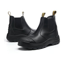 Load image into Gallery viewer, Workpoint LV802 men's black 6-inch soft toe Chelsea work boots, pair view
