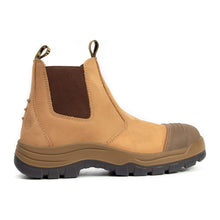 Load image into Gallery viewer, Workpoint TAN802 men's wheat 6-inch soft toe Chelsea work boots, side view
