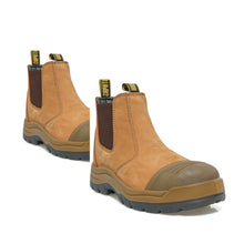 Load image into Gallery viewer, Workpoint TAN802 men's wheat 6-inch soft toe Chelsea work boots, pair view
