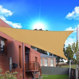 8'x'12' Rectangle Patio Sun Shade Sail (Sand Color)