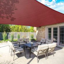Charger l&#39;image dans la galerie, 12&#39;x&#39;20&#39; Rectangle Patio Sun Shade Sail（Red Color）
