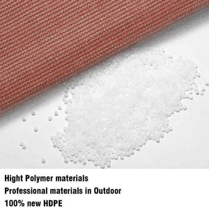 16'x'20' Rectangle Patio Sun Shade Sail（Red Color）