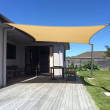 Charger l&#39;image dans la galerie, 8&#39;x&#39;12&#39; Rectangle Patio Sun Shade Sail (Sand Color)
