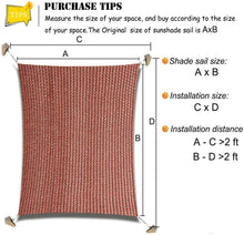 Charger l&#39;image dans la galerie, 12&#39;x&#39;20&#39; Rectangle Patio Sun Shade Sail（Red Color）
