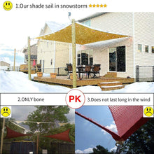 Charger l&#39;image dans la galerie, 16&#39;x&#39;26&#39; Rectangle Patio Sun Shade Sail（Sand Color）
