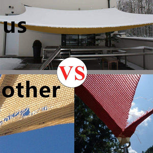 18'x'24' Rectangle Patio Sun Shade Sail（Sand Color）