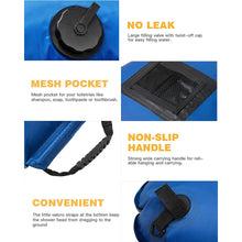 Load image into Gallery viewer, Camp Shower Bag 20L, PVC, Outdoor, Portable, Durable, Easy Store For 500pcs

