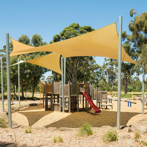 18'x'24' Rectangle Patio Sun Shade Sail（Sand Color）